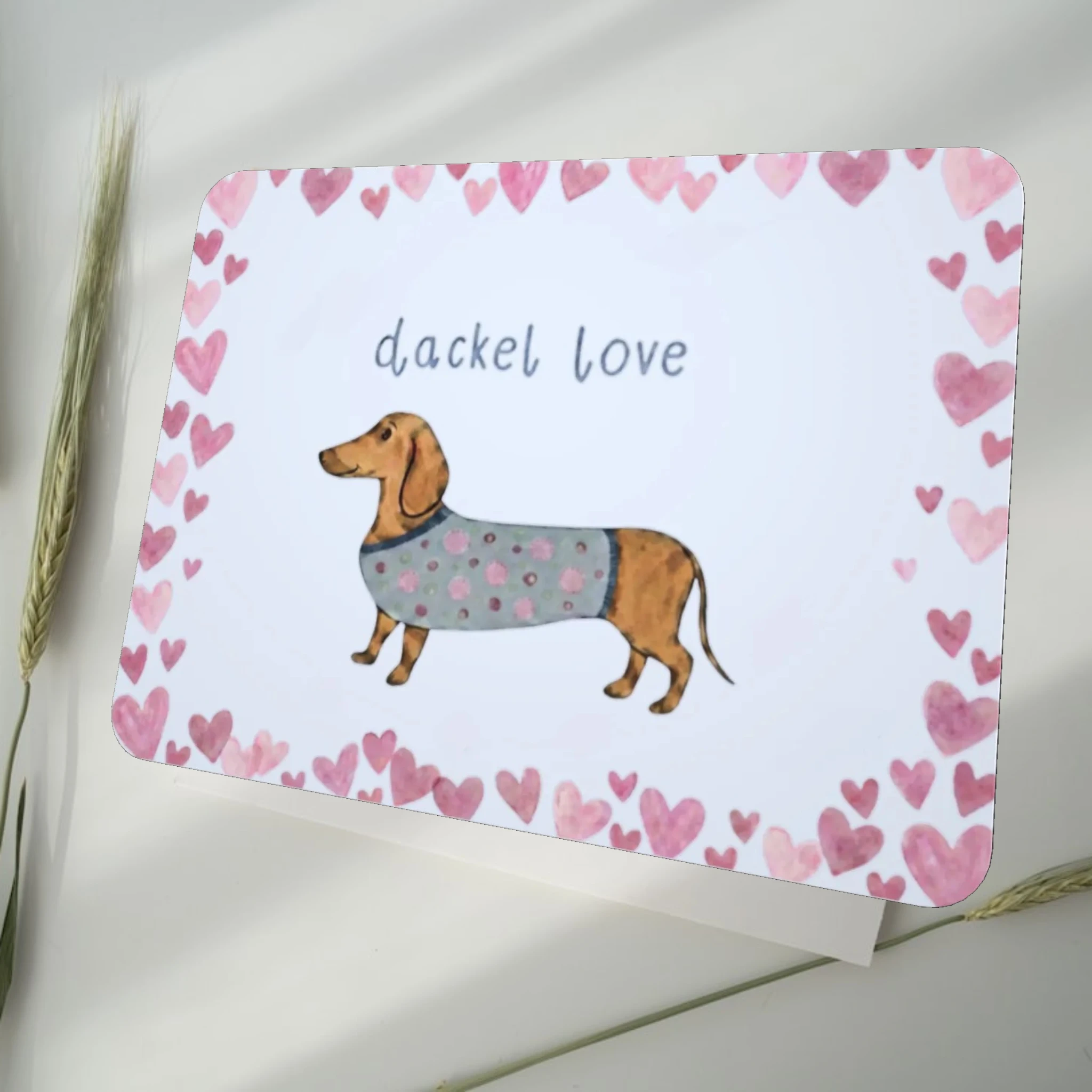 Mauspad dackel love